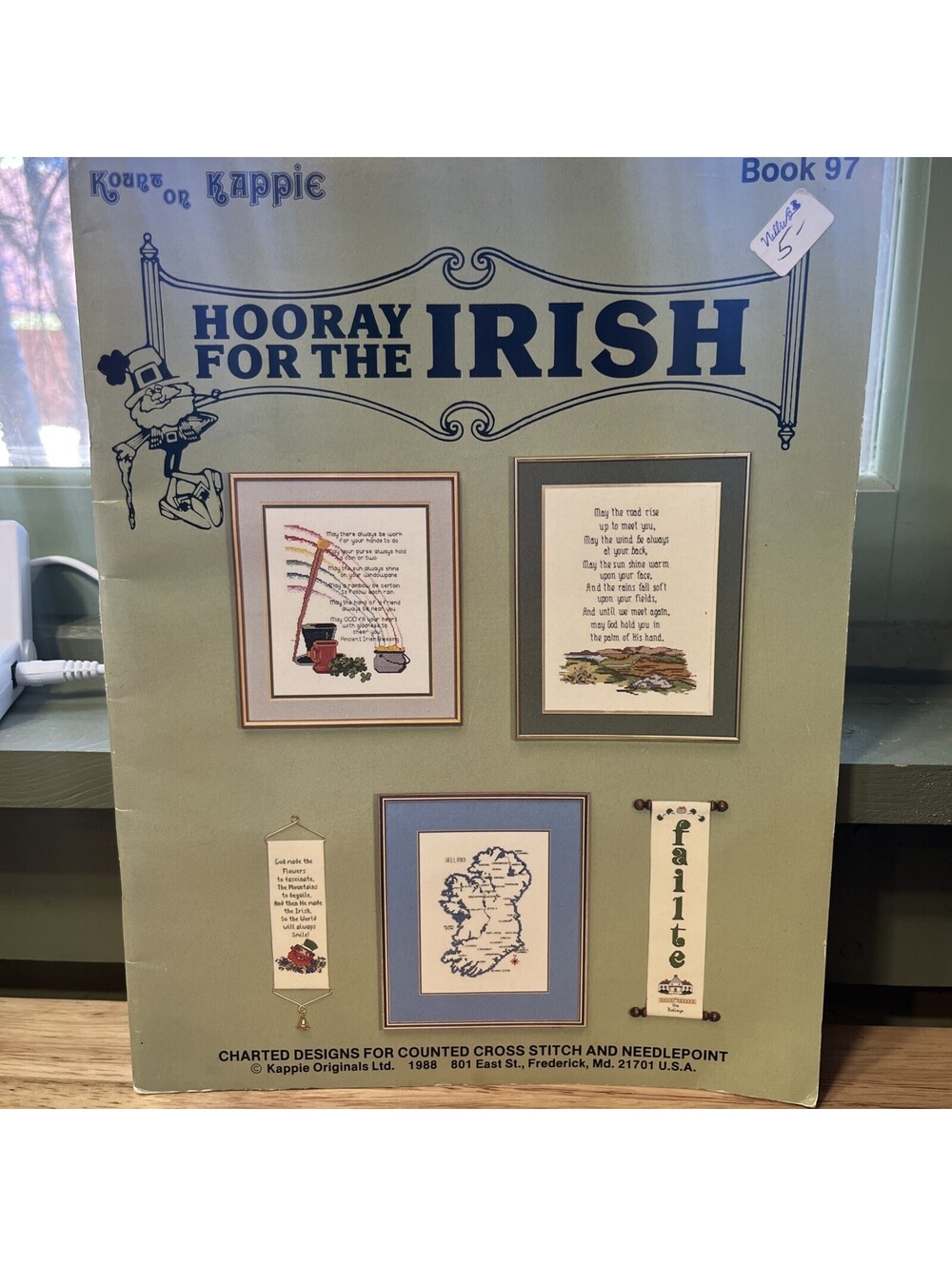 Kount on Kappie Hooray For The Irish Counted Cross Stitch Needle Point Book 97